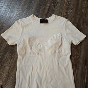 Simone Rocha Cream Short Sleeve Top